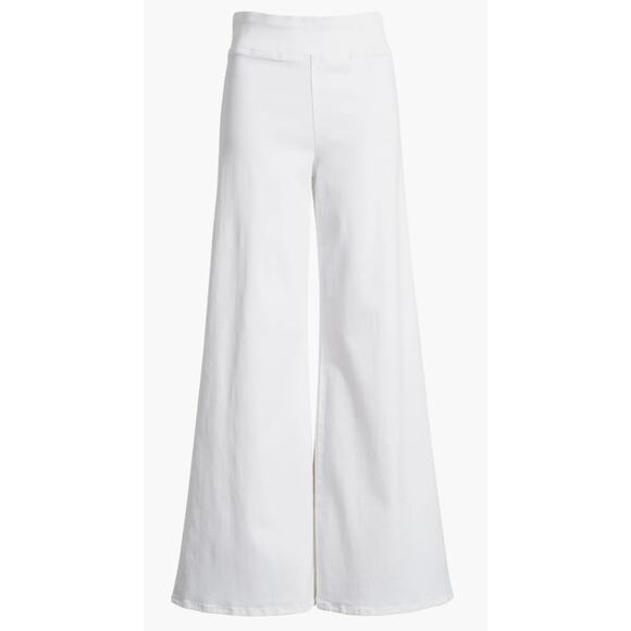 Frame The Jetset Wide Leg in White - Picture 4 of 15